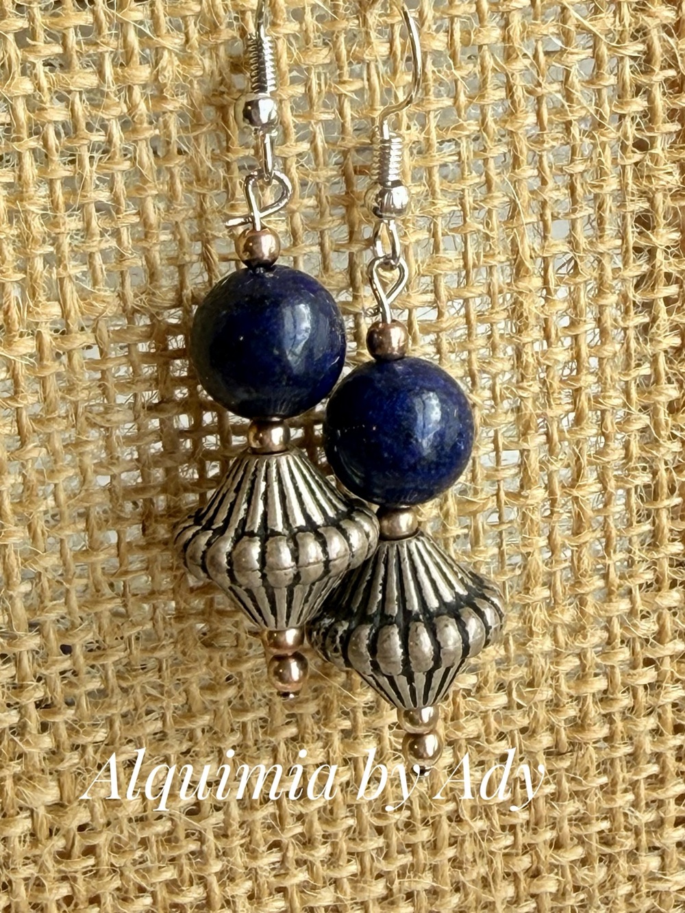 FALL + CHUNKY + Lapis lazuli dangle earrings